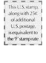 Graphic illustrates the stamp described in the text below it.