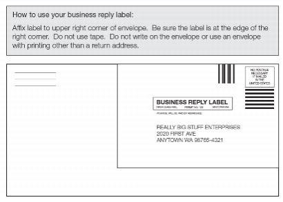 Exhibit 1.4.8 Instructions for Affixing Business Reply Label Exhibit 1.4.8 Instructions for Affixing Business Reply Label